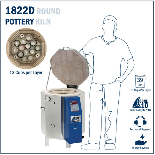 Cone Art 1822D Round Kiln