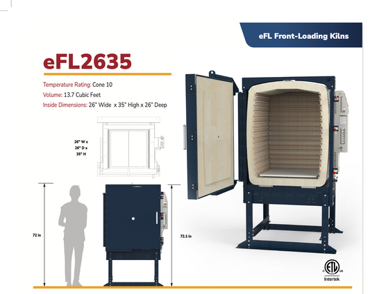 L&L EFL 2635 Front Loading Kiln