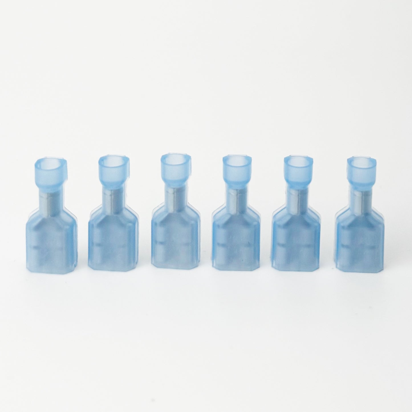 Female spade connectors commonly used on Skutt kilns where feeder wires connect to the power terminal strip in the control box. Set of six is enough for 3 section kilns.
