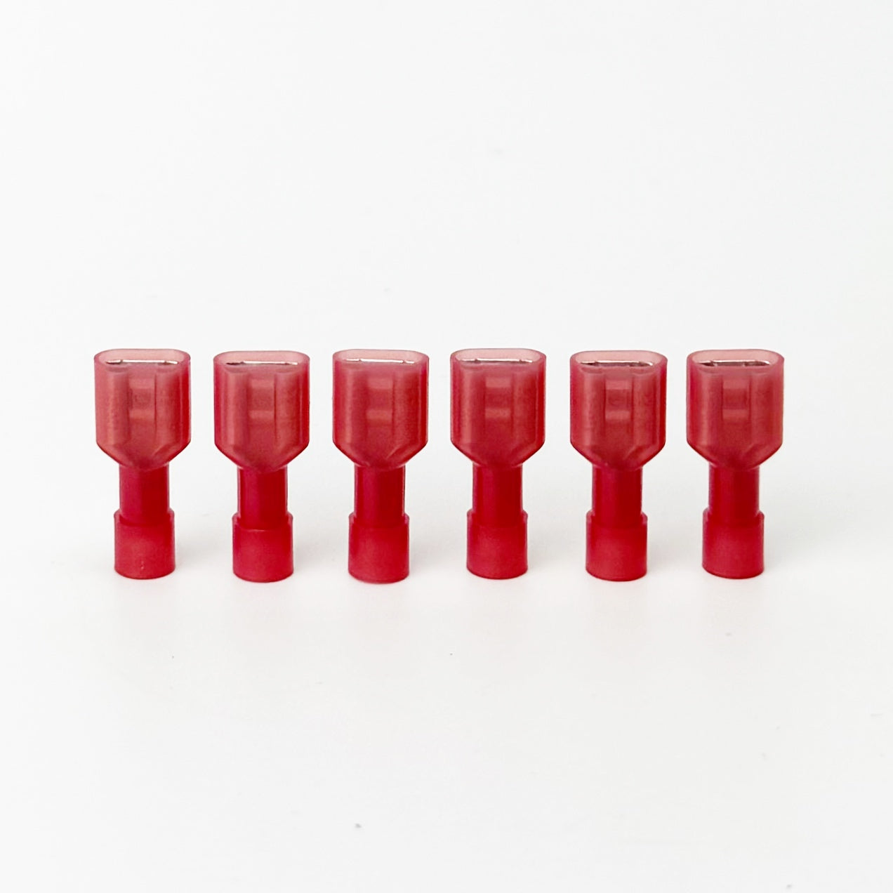 Female spade connectors commonly used on kilns for connection to control side of relays and other control wiring connections including connections to the kilns transformer, fuse, and control board. If you need enough connectors for the entire kiln you will need 3 kits. These connectors also work on many other kilns were 18-22 AWG connectors of this type are needed - typically for low voltage (12V) control wiring.