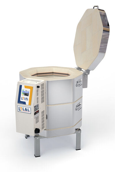 The Easy-Fire series is the L&L flagship kiln. Perfect for classrooms and potters, this kiln is full of features making it one of the easiest to install, use, and maintain. All L&L kilns are made-to-order and take approximately 15-20 weeks.