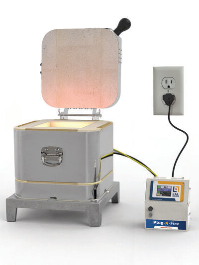 Whether you're experimenting with a new glaze or purchasing your first kiln, the L&L Plug-n-Fire kiln offers the renowned durability and features of an L&L in a versatile, compact design at an entry-level price. 