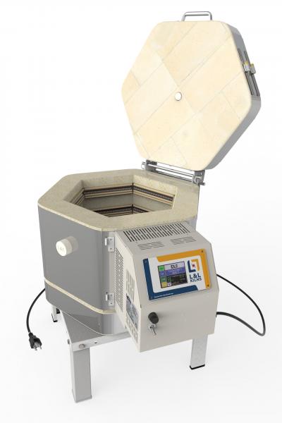 The perfect small kiln for hobby work or glaze testing. The DL11-D, DLH11-D, and DLH11-DX offer choices based on your electrical specifications.