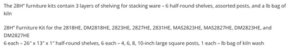 Olympic Kiln models - 2818HE, DM2818HE, 2823HE, 2827HE, 2831HE, MAS2823HE, MAS2827HE, DM2823HE, and DM2827HE