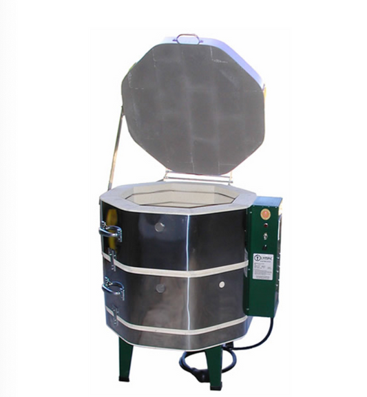 Olympic Kilns Medallion Series (MAS) are designed to save money with a green control box! All models are designed for high-fire Cone 10 and have 3" brick for energy consummation and efficiency.