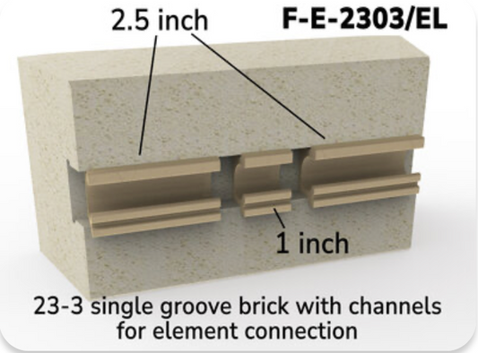 L&L 10 Sided Element Connection Brick - 3"