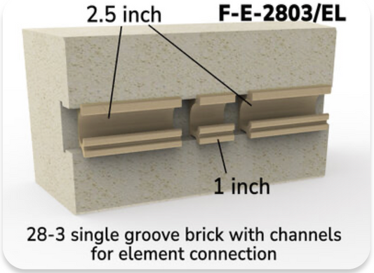L&L 12 Sided Element Connection Brick - 3"
