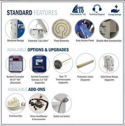 Cone Art 2327D Round Kiln