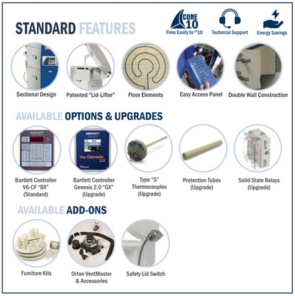 Cone Art 2322D Round Kiln