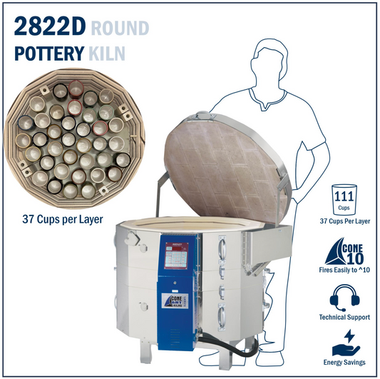 Cone Art 2822D Round Kiln