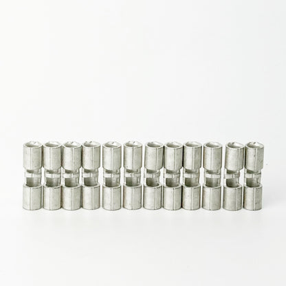utt connectors commonly used on Skutt kilns where the element wire connects to the feeder wire feeder with a crimp connection. Set of twelve is enough for 3 section kilns.