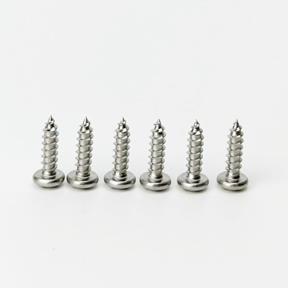 Standard sheet metal screws used on control box and exterior hardware on Skutt kilns.