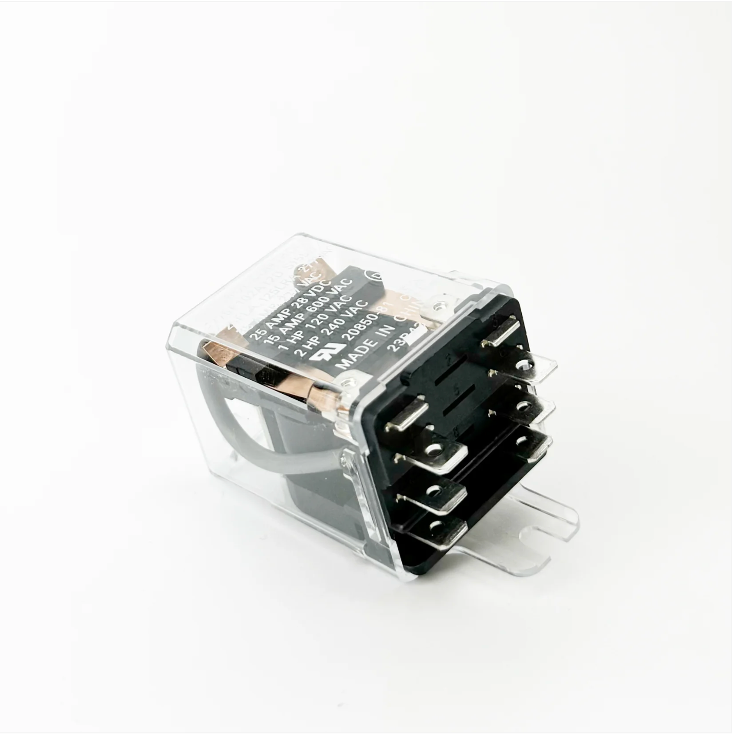 12V coil, 25amp Deltrol relays work in both 240V and 208V digital kilns