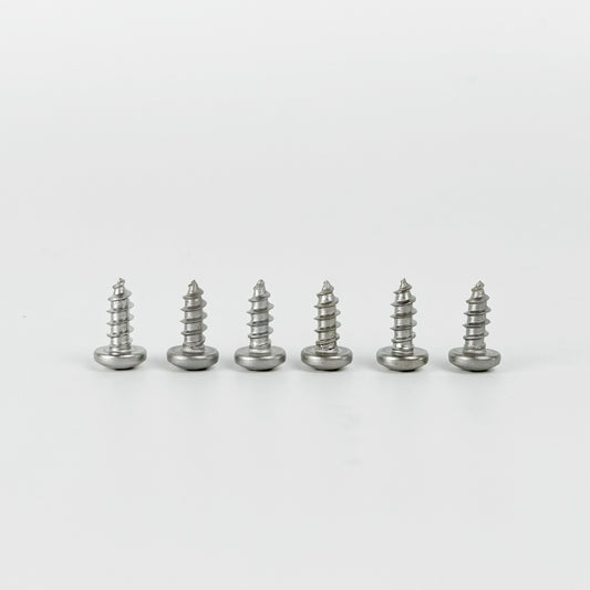 Standard sheet metal screws used on control box and exterior hardware on L&L kilns.
