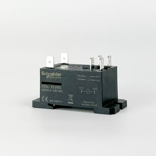 Power relays are typically found in most digitally controlled kilns and are used to control the flow of electricity to the heating elements. A 12V relay in an electric kiln uses a low-voltage control signal to safely switch the kiln’s high-voltage heating elements on and off. Better: Original equipment for many leading kiln manufacturers. 